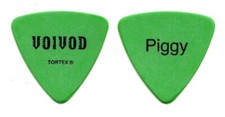 Voivod Denis "Piggy" D'Amour Signature Green Bass Guitar Pick - 2003 Tour