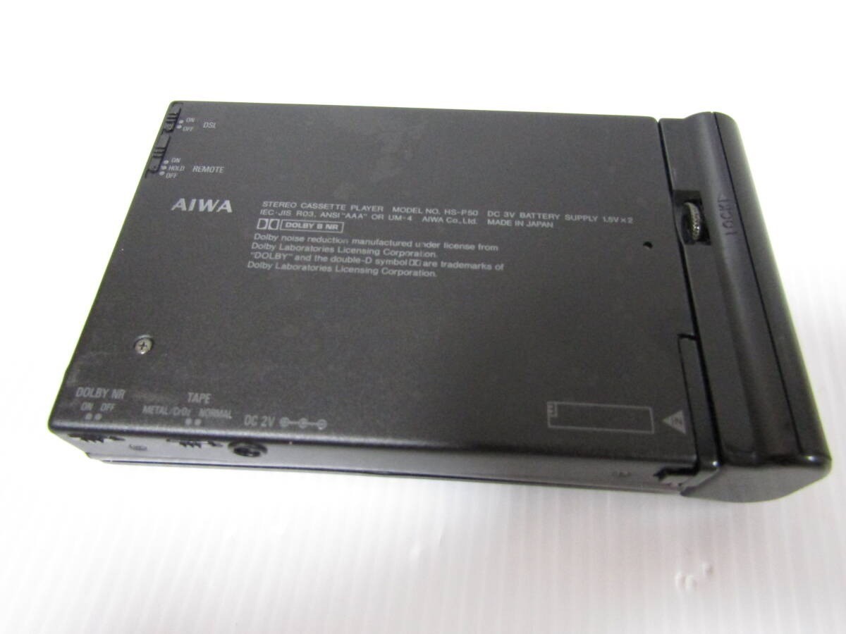 AIWA HS-P50 Walkman CassetteBoy Stereo Cassette Player Black Used