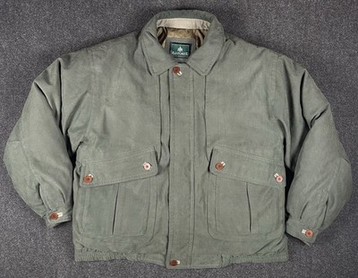 Vintage Rainforest Down Jacket Men s Large Green 80% Down Insulated Coat