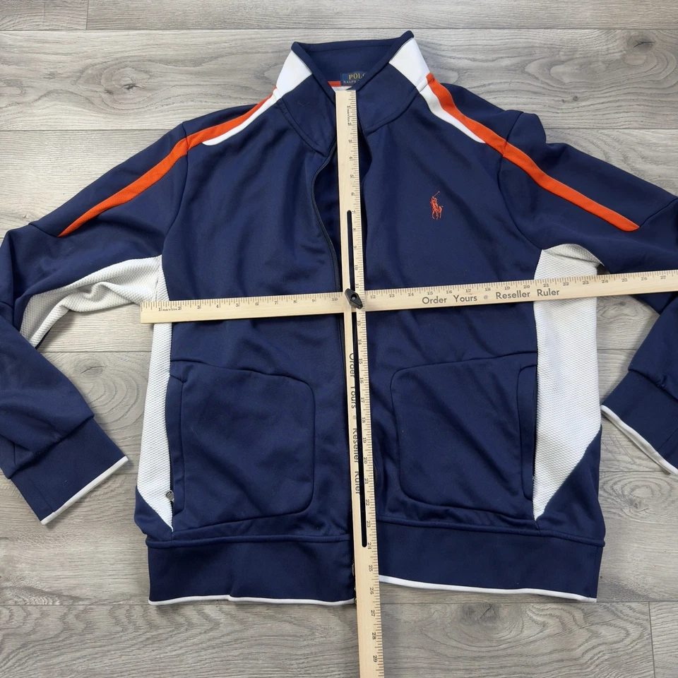 Chaqueta Polo Ralph Lauren Hombre Cremallera Completa Azul Naranja XXL Edición Cremallera Foto 4 de 4
