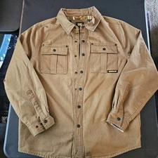 Cat Waxed Shirt Jacket WAXED COTTON SHIRT JAC 1040040 US BRONZE/MARRON 11768