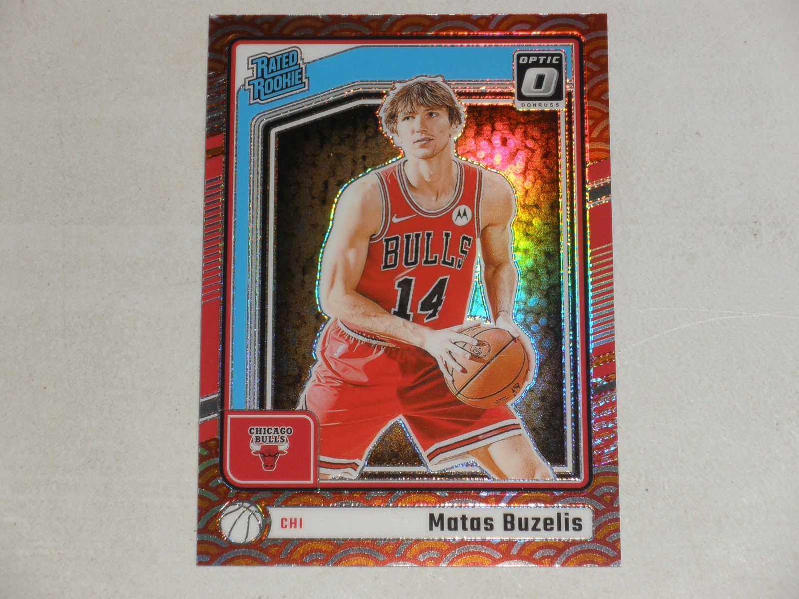 2024-25 Donruss Optic Rated Rookie Photon Prizm #271 Matas Buzelis RC