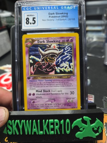 Dark Slowking (1st Edition) graded CGC 8.5 for sale on eBay