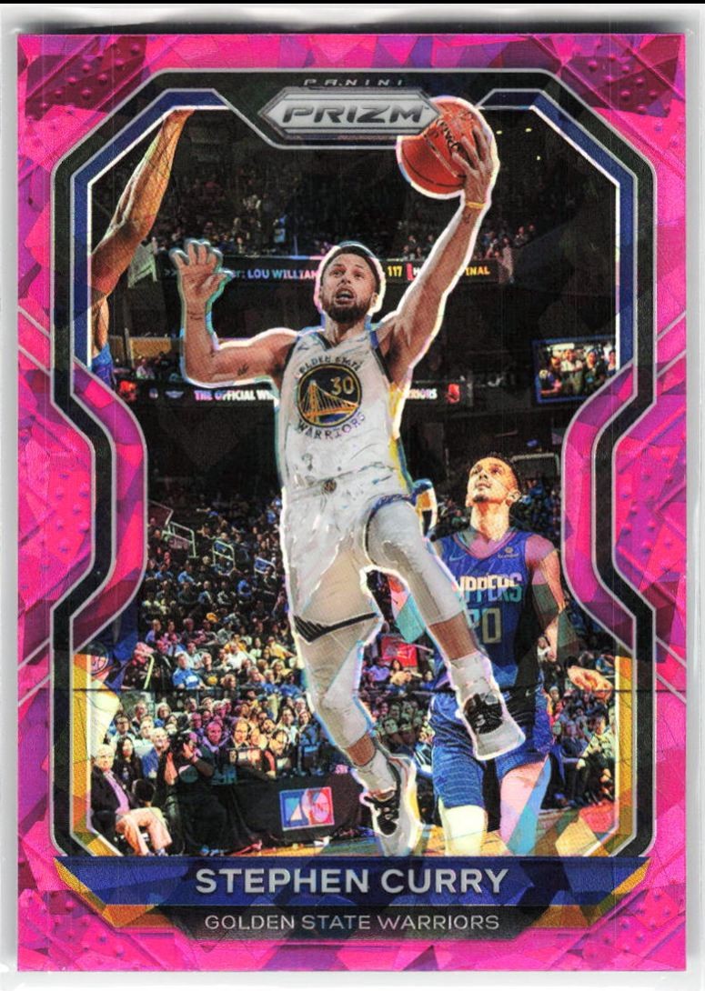 2020-21 Panini Prizm Pink Ice Stephen Curry #159 Golden State Warriors