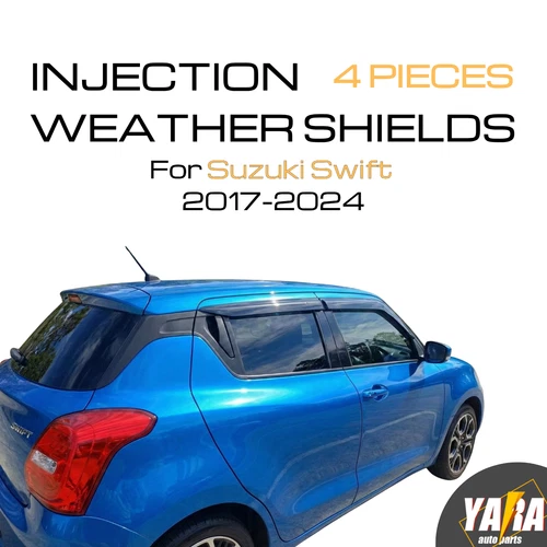 INJ Weather shields Weathershields suitable for Suzuki Swift 2017-2024 4pcs Tint