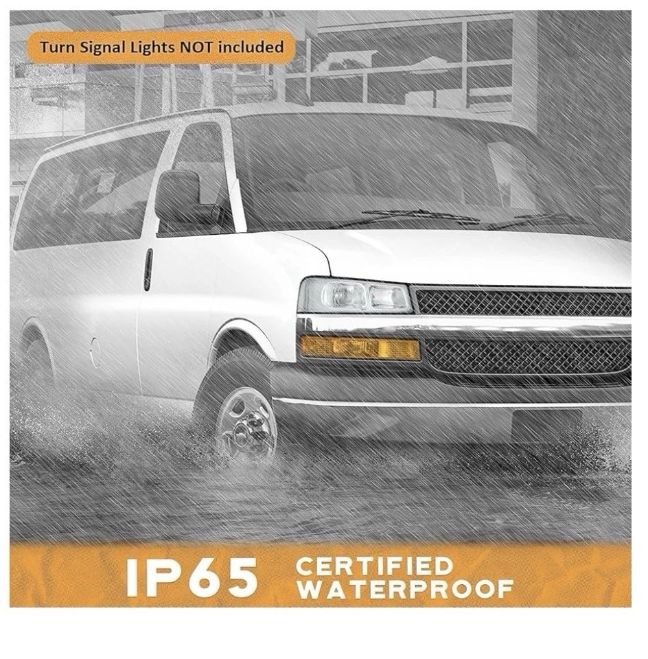 Conjunto de faros delanteros para Chevy Express 1500 / GMC Savana 1500 2003-2014 Foto 3 de 3