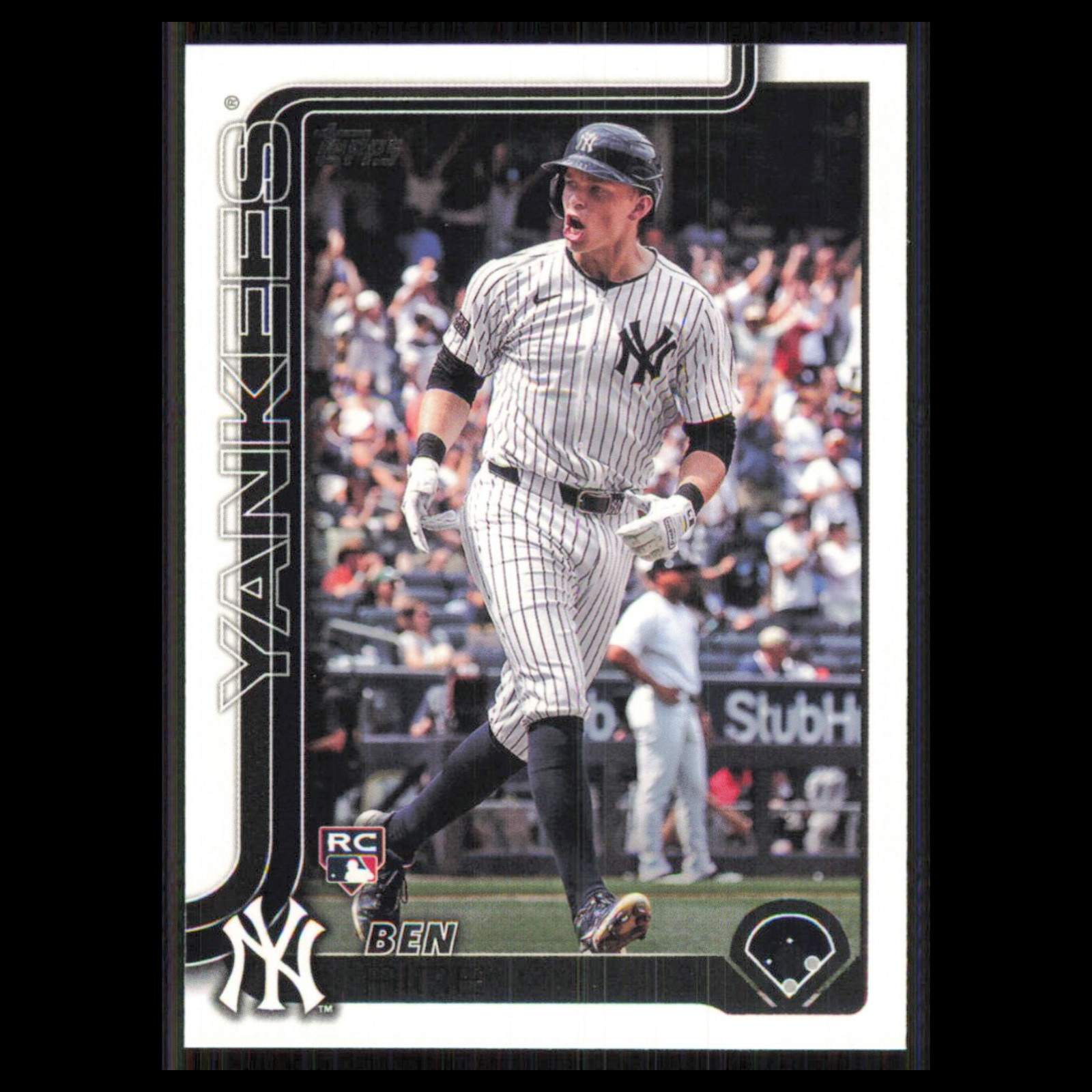Ben Rice Rookie #337 2025 Topps New York Yankees Baseball Card MLB NM