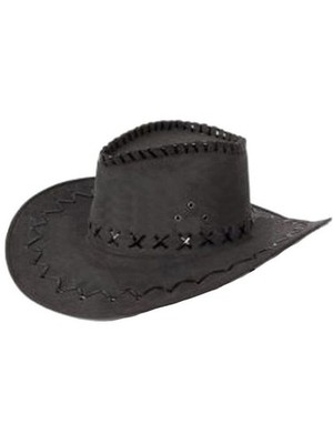 Cowboyhut Westernhut Schwarz - Cowboy Hut - Neu - Unisex - Einheitsgröße