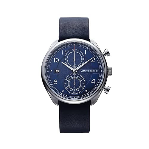 MASTER WORKS Quattro 002 MW07SN-EDNVG8 Quarz 41 mm Lederarmband navy - Bild 1 von 6