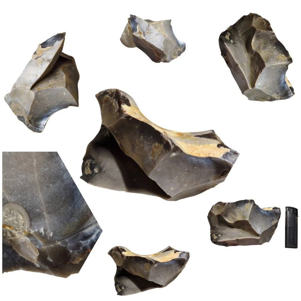 Feuerstein Flintsteine Dekostein Rohstein Garten Aquarium Basteln Feuersteine - Bild 2 von 4