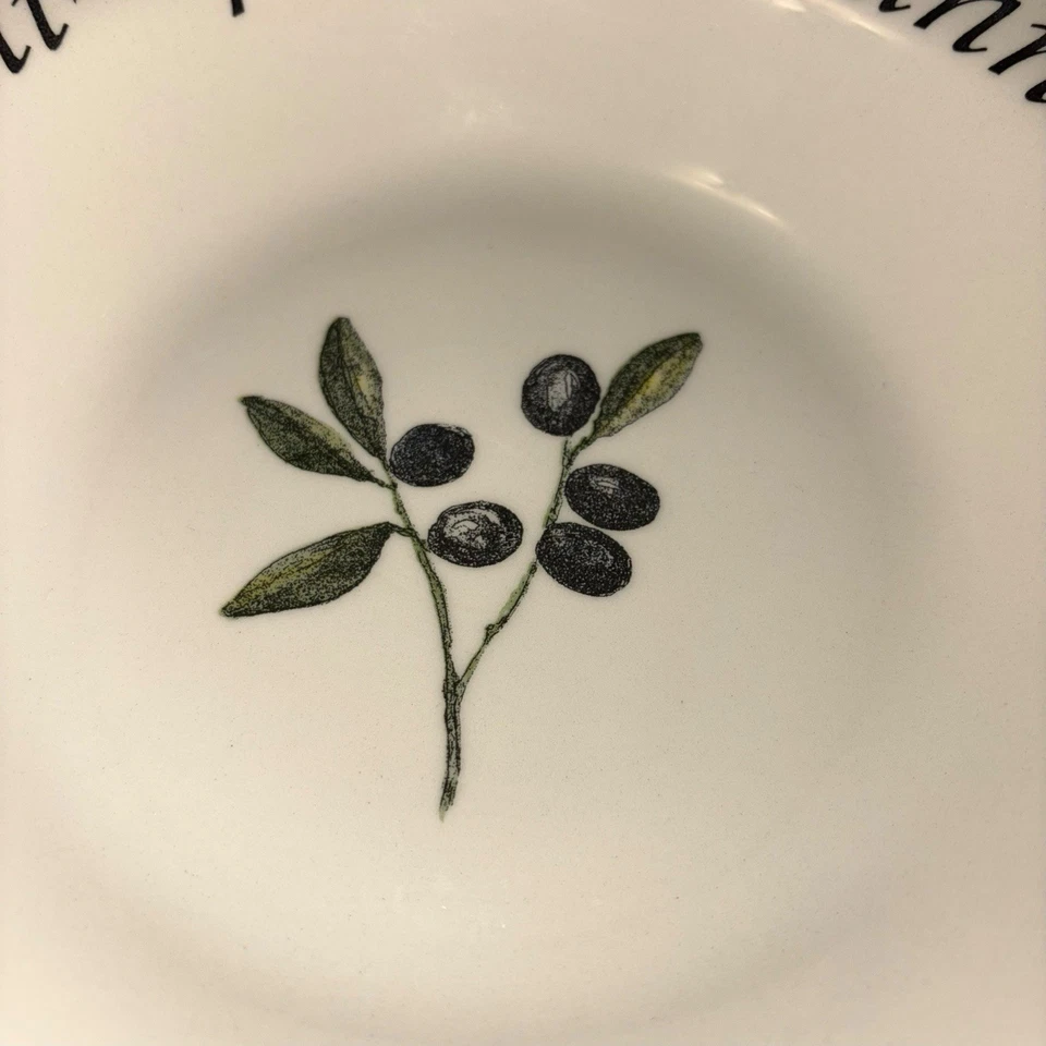 Creative Tableware Italian Pattern Ceramic Bowl Pasta Spaghetti Dish 26cm VGC - Image 4 of 4