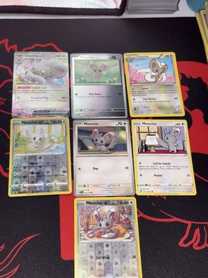Pokémon TCG - Cutie Collector Binder Page - 8 Minccino/Cinccino - mehr vorhanden