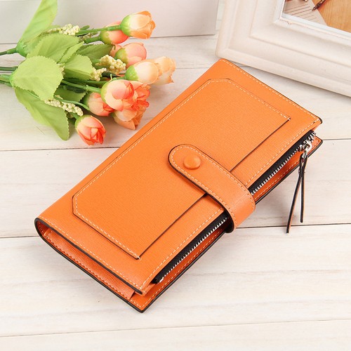 Lo último Nuevo Para mujeres Largo Cuero Bolso sin asas Cartera Tarjetero Estuches Cartera Bolsos EE. UU.