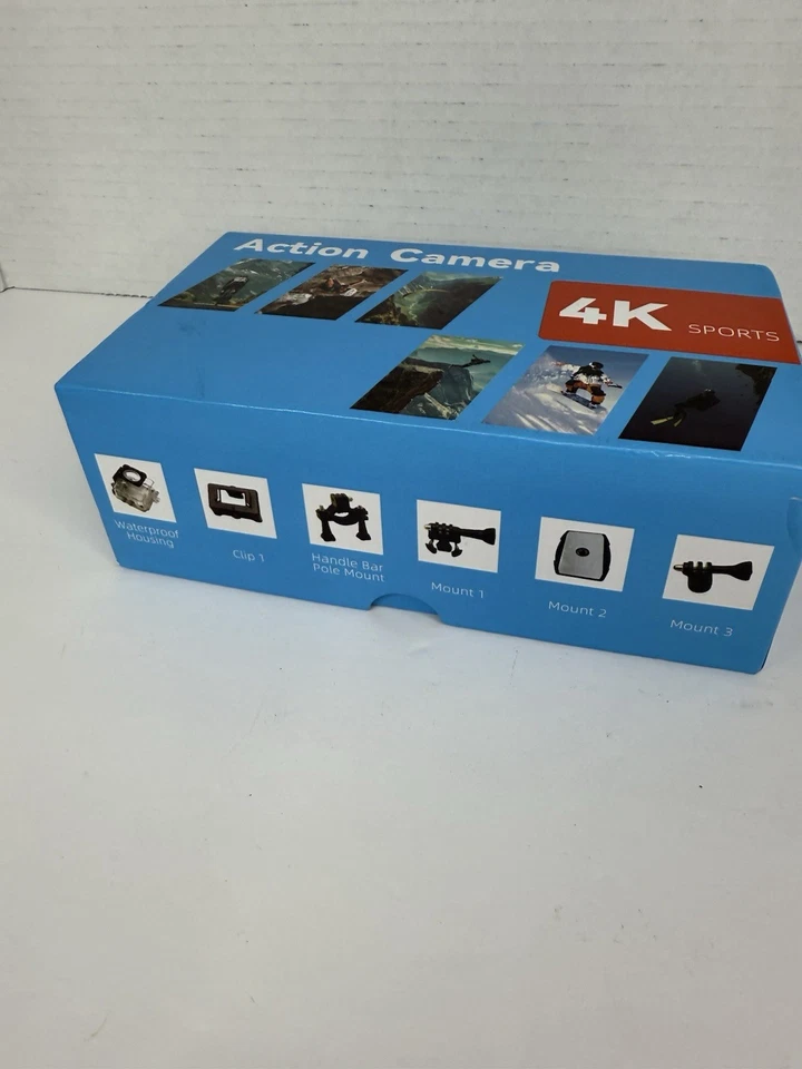 Action Pro Camera 4K Ultra HD Sports 16GB Memory Card, WiFi, Go Anywhere Case - Image 2 of 4