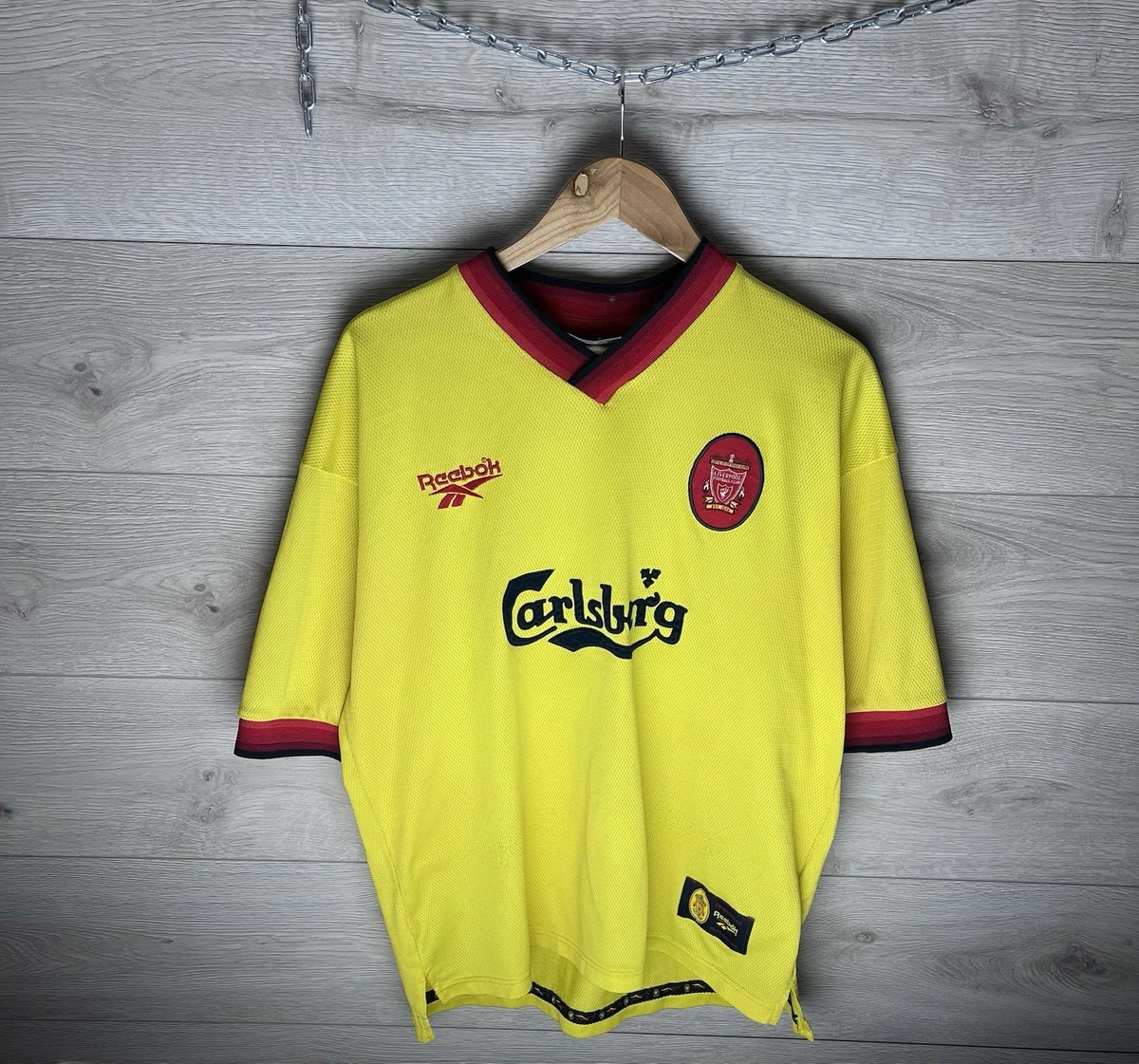 Reebok Liverpool Yellow International Club Soccer Fan Apparel and