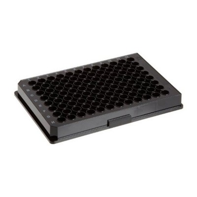 Corning 96-well Solid Black Flat Bottom Polystyrene TC-treated Microplates 3916