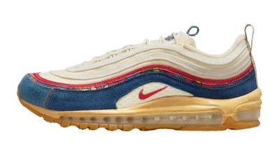 Nike Air Max 97 Coconut Milk/Track Red-Fossil Neu