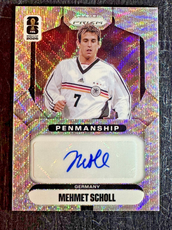 2026 Panini Prizm FIFA World Cup Penmanship Autograph Mehmet Scholl #P-MSL Germa