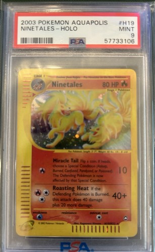 Ninetales graded PSA 9 for sale on eBay