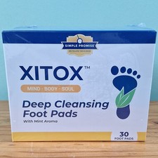 Simple Promise Xitox Deep Cleansing Foot Pads Mint Aroma Natural 30 Count