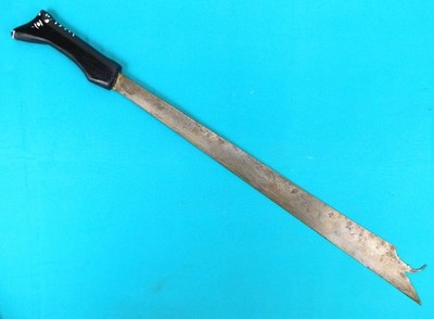 Antique 19 Century Philippine Engraved Large & Heavy Sword