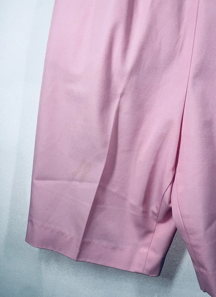 Koret of California Koratron Vintage Back Zip Shorts Womens Pink No Iron Stain - Image 4 of 4