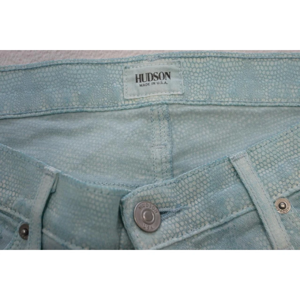 Pantalones Hudson EE. UU. Azul Escalas Ajustados Elastizados Mujer Talla 29 x 31 Foto 4 de 4