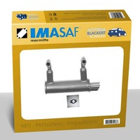 Imasaf Auspuff HauptschalldäMpfer/Endtopf+Dichtungen für Fiat 500 0.5 1965-1975