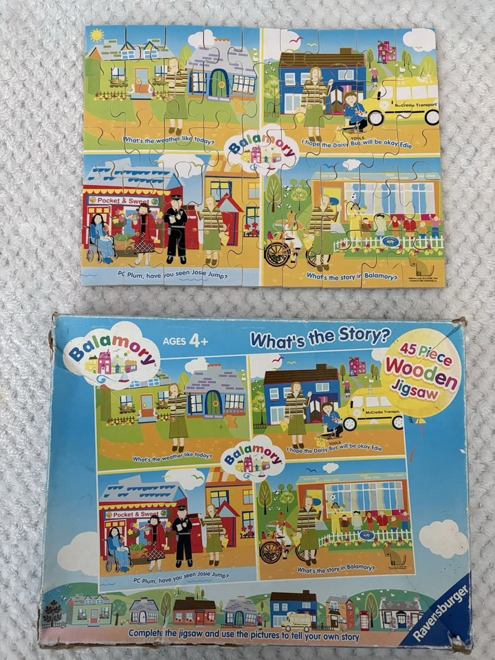 Ravensburger CBeebies Balamory Peg Puzzle 8 Pieces & Wooden 45 Piece 4+ - Image 4 of 4