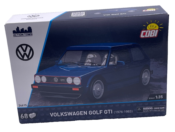Vw Golf Gti 1976-1983 Blau 64 Bausteine Cobi Neu/Ovp Ink. Dhl-image