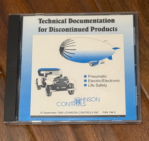 JOHNSON CONTROLS TECHNICAL DOCUMENTATION FOR DISCONTINUED PRODUCTS (CD-ROM)-RARE