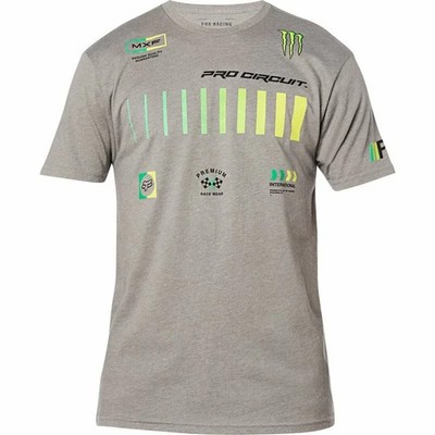 FOX Racing Freizeit Premium T-Shirt Pro Circuit | Größe S | grau | Herren
