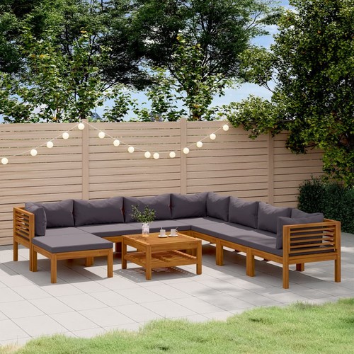 Garten Lounge Set Gartenmöbel Sofa Garnitur Sitzgruppe Massivholz Akazie vidaXL - Bild 11 von 36