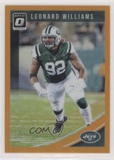 2018 Donruss Optic Orange Prizm 134/199 Leonard Williams #76 8k4