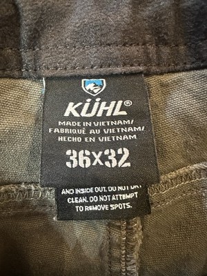 Kuhl Patina Dye Vintage Pants Mens 36x32 Gray RN 108846 Outdoors