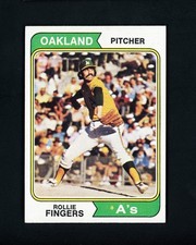 Rollie Fingers 1974 Topps (HOF) Oakland A's #212 VG-EX