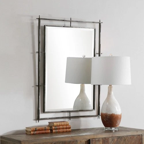 Ironworks - 40 inch Industrial Mirror - 30 inches wide by 1 inches deep Mirrors - Picture 4 of 9