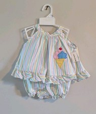 Vintage B.T Kids Infant Girls Top And Bloomers Size 12 Months