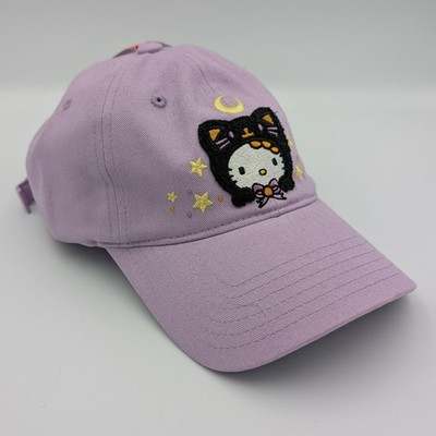 Hello Kitty Lavender Embroidered Baseball Cap with Moon and Stars by Sanrio