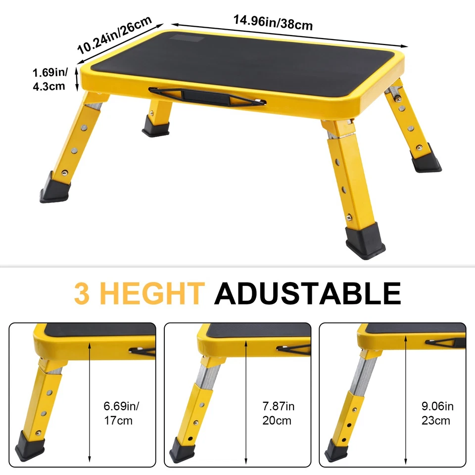 Klapptritt Klapphocker Tritthocker Tritt Hocker Trittleiter Trittstufe Metall  - Bild 3 von 4