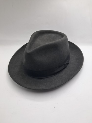 #ad Vintage Japanese 100% Wool Fedora Derby Bowler Hat Black HAS TAG NEVER WORN? $34.95