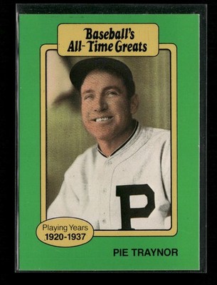 1987 Hygrade All-Time Greats #NNO Pie Traynor Pittsburgh Pirates