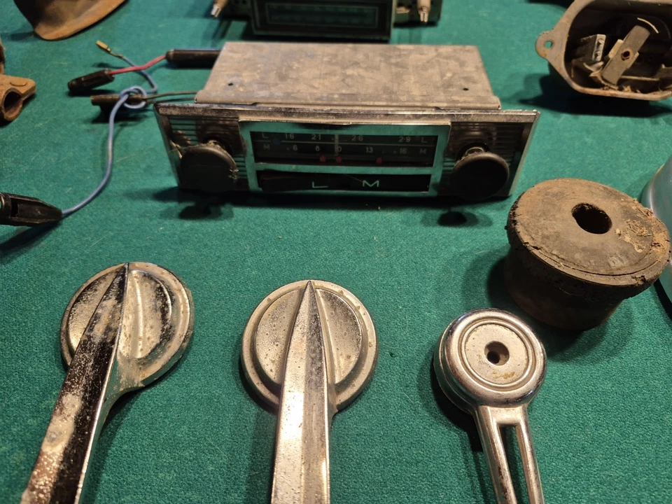 1960s Ford Falcon Parts Lot Dash Bezel Tail Lights Etc Horn - Image 3 of 4