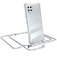 FüR Samsung Galaxy A42 5G HandyhüLle UmhäNgen Kordel Tasche Kette Weiß / Silber