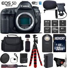 Canon EOS 5D Mark IV DSLR Camera Body Only  Wireless Remote  Condenser