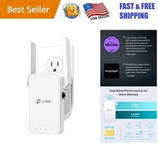 Compact AC1200 WiFi Extender - Enhance Home Network Coverage Up to 1500 sq.ft