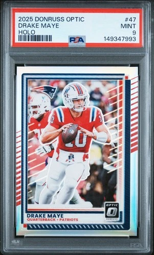 2025 PANINI DONRUSS OPTIC HOLO #47 DRAKE MAYE PSA 9