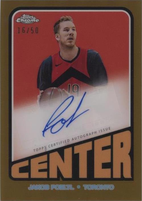 2023-24 Topps Chrome - Jakob Poeltl #TA-JPO - 1 of 2
