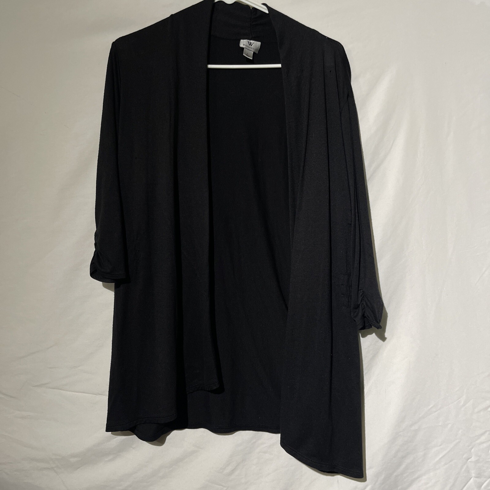 Worthington Womens Size Long Sleeve Cardigan Over Shirt Top Large