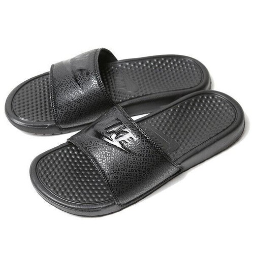 New Nike Benassi Mens Sliders Holiday Beach Pool Casual Slip On Size 7-12 - Picture 2 of 9